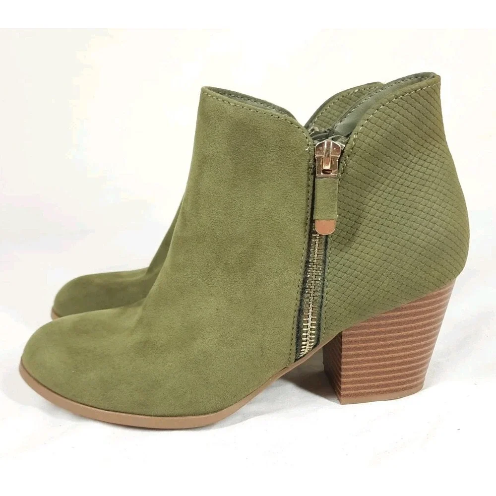 Style & Co Women's Olive Masrinaa Ankle Booties Shoe Size‎ 7.5M